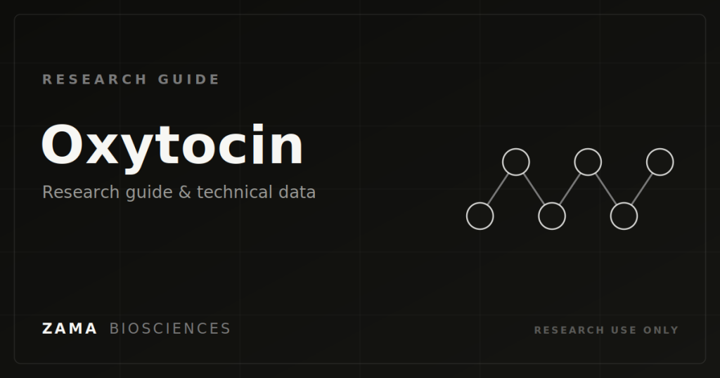 Oxytocin research guide featured graphic, Zama Biosciences research library